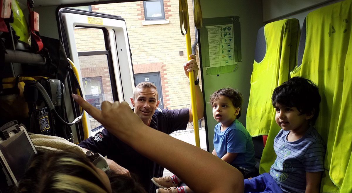 Willows Pre-School Wimbledon Nursery The Fire Brigade Visited